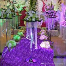70CM 120CM tall Sparkling Crystal clear garland chandelier wedding cake stand birthday party decorations for table centerpieces 2024 - buy cheap