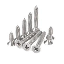 50pcs/lot 304 Stainless Steel Screws M3.9 Cross Recessed Flat Head Countersunk Phillips Self-tapping Wood Screws M4x16mm 2024 - buy cheap