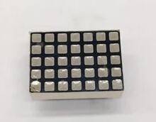 Dot matricial de led vermelho branco, 50 peças x 3mm 5*7 módulo de exibição 1357as 1357bs 1357bw para contas de luz do elevador