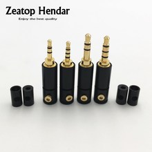 100Pcs 2.5 / 3.5 mm 3 / 4 Pole Stereo Male Jack 2.5mm 3.5mm Audio Plug DIY Soldering Adapter for 2mm 4mm 6mm Cable Connector 2024 - buy cheap