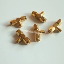 1Pcs RP SMA female to 2 two RPSMA male triple T in series RF adapter connector 3 way 2024 - buy cheap