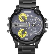 Watch men CAGARNY stainless steel men's watch Sports calendar Big dial   Fashion quartz watch relogio masculino 2024 - buy cheap