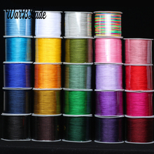 45m 0.8MM Cotton Nylon Cord Thread Cord Chinese Knot Plastic String Strap DIY Rope Bead Braided Necklace Bracelet Jewelry Making 2024 - buy cheap