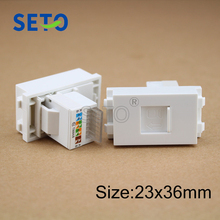 SeTo 128 Type RJ45 Cat5e Network  Module RJ45 Network Plug Keystone For Wall Plate Socket 2024 - buy cheap