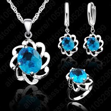 Wedding  Beads Jewelry Set Genuine Clear Austrian Crystal Jewelry Set Women Jewelry Set Necklace Earring Ring Jewelry Set 2024 - buy cheap