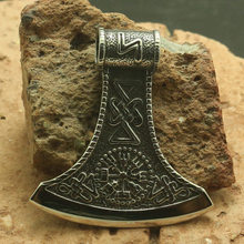 Colgante de martillo de Thor, Vikingo, de acero inoxidable, 316L 2024 - compra barato