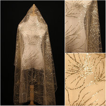 Essencial decoração de casamento com tecido oncinha com glitter dourado transparente tx1145 2024 - compre barato
