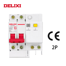 DELIXI CDB6iLE 2P 400V 10A 16A 20A 25A 32A 63A Residual current Mini Circuit breaker Overload Short Leakage protection MCB RCBO 2024 - buy cheap
