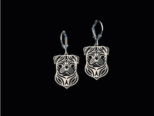 best gift for best friends Pug Drop Earrings Pet Dog Earrings 2024 - buy cheap