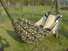 200*150cm Outdoor Portable 2 People camping Hammock sleeping bag Swing Set Parachute Indoor Camouflage Thicken Canvas Hammock 2024 - buy cheap