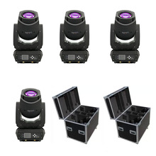 4pcs/lot with 2 flightcase Newest LED 200W Moving Head Beam Spot Wash 3 in 1 Light Party Light DJ stage lights 3-facet Prism 2024 - buy cheap