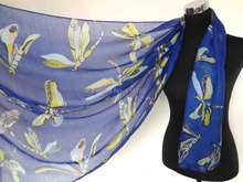 10pcs/lot Fashion Dragonfly Print Scarf Shawl Wrap Scarves Women's Accessories, Free Shipping 2024 - buy cheap
