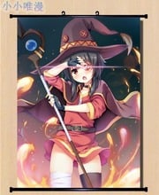 Japanese Decorative Pictures Anime KonoSuba: God's Blessing on this Wonderful World! Megumin Home Decor Wall Scroll Poster 2024 - buy cheap