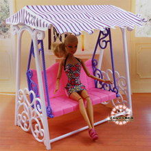 Balanço infantil da moda original para barbie princesa kurnia, acessórios de boneca bjd, conjunto de móveis para casa, brinquedo de criança, presente de 1/6 2024 - compre barato