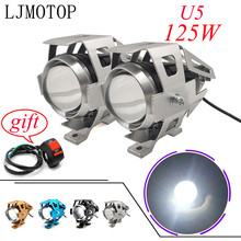 U5 12V Motorcycle Light LED Driving Fog Light Auxiliary Lamp For Honda Grom Cb190r Cbr250r Yamaha Fz1 Fz6 Ybr 125 Bmw F800r 2024 - buy cheap