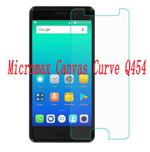 Smartphones 9 H Q454 Curva de Vidro Temperado para Tela Micromax tampa do telefone Protetor de Tela Película Protetora de VIDRO 2024 - compre barato