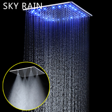 SKY RAIN 304 SUS Led Shower Head 2 Function Massage Rainfall Mist Dust Bathroom Shower Panel 2024 - buy cheap