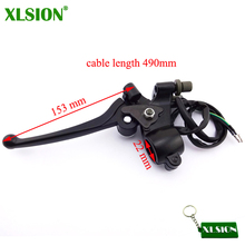 XLSION Brake Lever Dual Double Cable Wire For moped scooter Motorcycle Motocross Pit dirt Pocket Bike 2024 - buy cheap