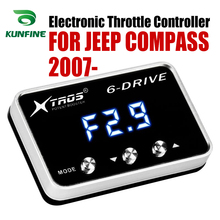 Controlador eletrônico de acelerador de carros, potente do acelerador de corrida para jeep compass 2007-2019, peças de acessórios para ajuste 2024 - compre barato
