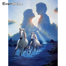 Evershine 5D алмазная картина полная дрель квадратный пейзаж морская Алмазная вышивка животные лошадь вышивка крестом мозаика набор кристаллов 2024 - купить недорого