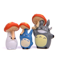 Экшн-фигурка японского Totoro, мини-игрушки, аниме «Мой сосед», Ghibli, Миядзаки, Грибная фигурка, модель Totoro, коллекционная для детей 2024 - купить недорого