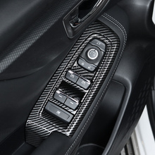 QHCP-Marco de botón de elevación de ventana de coche, cubiertas de cambio de marchas de lentejuelas, Panel de engranaje, pegatinas de ventilación de aire para Subaru Forester 2019 2024 - compra barato