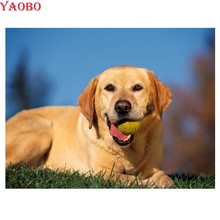 Full Square Round Diamond 5D Diy Diamond Painting Labrador pet dog Diamond Embroidery Cross Stitch Mosaic Painting  Rhinestone 2024 - buy cheap