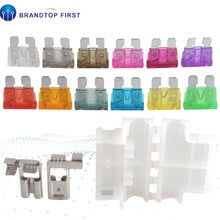 5sets Auto Standard Middle Fuse Holder + Car Boat Truck ATC ATO Blade Fuse 3A 5A 10A 15A 20A 25A 30A 35A 40A 2024 - buy cheap