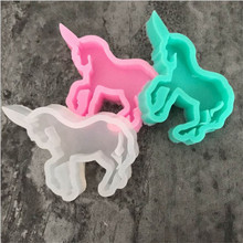 Unicorn Shape Silicone Cake Mold 2 Pcs Kitchen Baking Mould For Chocolate Pastry Candy Soap Clay Fondant Cake Decorating Tools 2024 - buy cheap