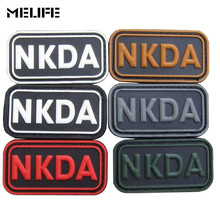 souvenirs 3D PVC NKDA Patch Tactical Emblem badges NKDA Letter Rubber Patches with Hook&Loop 6 colors for clothing bag 2024 - buy cheap