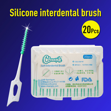 20Pcs Disposable Soft Silicone Adults Interdental Brush Plastic Toothpicks Brush Teeth Cleaning Dental Floss Pick Oral Cleanser 2024 - buy cheap