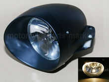7" Black Hi/Lo 35W Bullet halogen Headlight Front Lamp For Harley Chopper Bobber Cafe Racer custom Free Shipping 2024 - buy cheap
