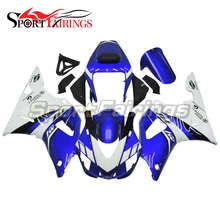 Carenados para Yamaha YZF1000 YZF R1 00 01 YZF-R1 2000 2001 ABS, Kit de carenado para motocicleta, carrocería, capó, carenados, blanco y azul 2024 - compra barato