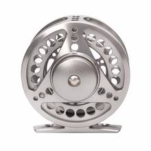 75mm 3/4 CNC Machined Aluminum Fly Fishing Reel Large Arbor Left and Right Handed Changeable Disc Drag System Gunsmoke Color 2024 - buy cheap