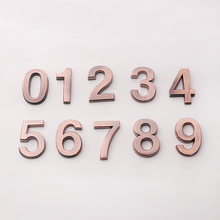 ABS пластиковая цифра 0-9 самоклеющаяся домашняя табличка адрес знак номер комнаты стикер с цифрами цифра знак отель дверная табличка 2024 - купить недорого
