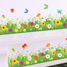 Pegatina de pared con mariposas voladoras para decoración del hogar, Mural de flores coloridas para decoración de bosque y jardín, bricolaje, para sala de estar y dormitorio 2024 - compra barato