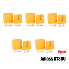 5pairs/l10pairs Amass XT30U Male Female Bullet Connector Plug Upgrade XT30 For RC FPV Lipo Battery FPV Quadcopter 2024 - buy cheap