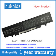 11.1 V 48wh AA-PB9NC6B New Laptop battery for samsung AA-PB9NS6B AA-PB9NC6W R428/R429/R430/R528/530 NP355V5C NP355V4C seri 2024 - buy cheap