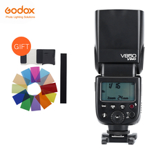 Godox V850 Speedlite Li-ion Flash Charge 1/8000s For Nikon D3100 D90 For Canon 60D 600D DSLR camera, Manual flash, free upgrade v850ii, Fast Recyling 2024 - buy cheap