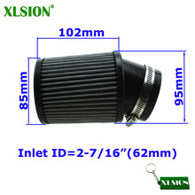 XLSION-ajuste del filtro de aire Predator, 2-7/16 ", 62mm, 212cc, GX160, GX200, Mini bicicleta Go Kart 2024 - compra barato