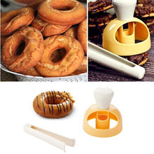 Molde para donas, herramienta de moldeo de Fondant, DIY, herramientas para hornear galletas, pasteles, comida dulce, accesorios, Clip 2024 - compra barato