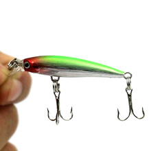 Hengjia 1 pçs pequeno minnow pesca crankbait isca 2 ganchos de pesca 5cm 2.1g plástico duro iscas 10 # ganchos carpa equipamento de pesca 2024 - compre barato