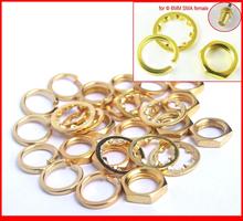 200set 36UNS-2B SMA Screw nut Gold Plated Screw nut for Standard SMA Female D6mm 2024 - buy cheap