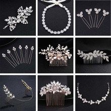 QYY Classic Crystal Hair Comb Hair Pins and Clips Rhinestone Headpiece Wedding Bridal Hair Accessories for Women 2024 - buy cheap