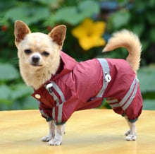 mylb dog jumpsuit Pet Dog Cat Raincoat Clothes Puppy Glisten Bar Hoody Waterproof Rain Jackets Best 2024 - buy cheap
