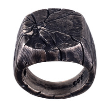 Мужские Винтажные кольца с трещинами в стиле рок панк, Крутое модное индивидуализированное кольцо с вывеской для мужчин, ювелирные изделия для вечеринок 2024 - купить недорого