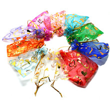100Pcs Mixed 7x9cm Organza Bags Jewelry Wedding Party Decoration Drawable Packaging Display & Gift Candy Pouches Bags 2024 - buy cheap
