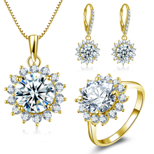 QYI de oro amarillo de 14 K de la forma redonda al por mayor anillo de compromiso para las mujeres SONA encantador anillo de diamantes para Aniversario de Navidad regalo 2024 - compra barato