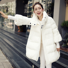 2020 European Padded Down Cotton Female Jacket Coat Plus Size Long Slim Warm Hooded Cloak Parka Jacket Women's Winter WUJ0404 2024 - buy cheap