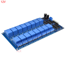 Placa de módulo de relé 12v 16 canais com optoacoplador saída 16 way para arduino 8051 avr pic 2024 - compre barato
